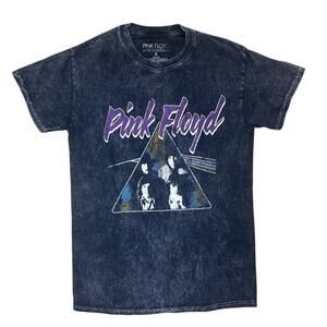 Pink Floyd T-Shirt Women's Small Graphic Short Sleeve Tee Black Logo‎ Band